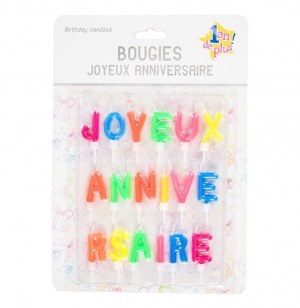 Bougie joyeux anniversaire