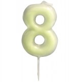 Bougie anniversaire phosphorescente chiffre 8