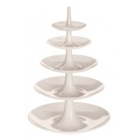 Porte-fruits xl koziol - 5 étages - taupe clair