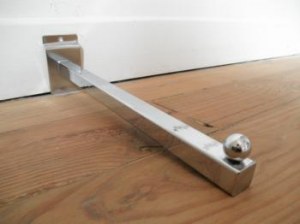 Bras droit chromé 30 cm