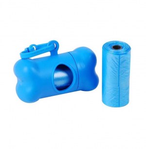 Distributeur de sacs à crottes + 2 rouleaux - accessoire pour chien