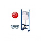 Bâti-support Rapid SL Grohe + plaque chromée
