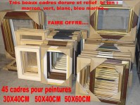 CADRES de style en bois pour peintures, cadres sous verre pour posters,