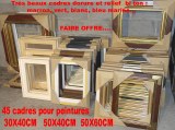 CADRES de style en bois pour peintures, cadres sous verre pour posters,