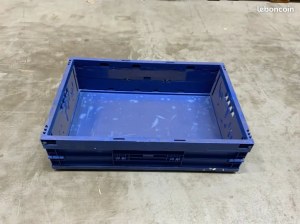 Bac d’entrepôt pliable 60 x 40 x 17 cm