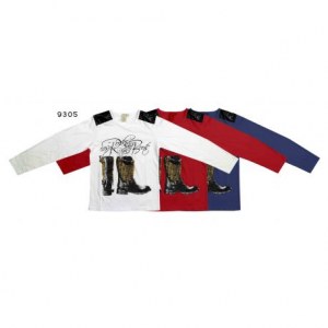 Fabricant Tshirt Fille "Rocking Boots" 2/6 ans