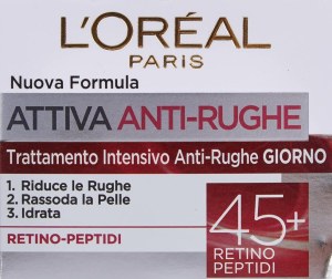 L'oreal  ACTIVE ANTI-WRINKLE - Intensive Anti-Wrinkle Cream lot de 100 unités