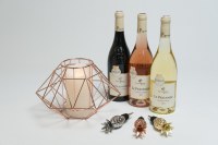 LOT DE PORTE BOUTEILLE/BOUGIE DECO