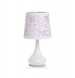 Lampe tactile papillons - violet - système d'allumage au toucher