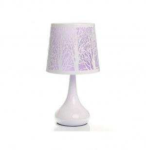 Lampe tactile arbres - violet - système d'allumage au toucher