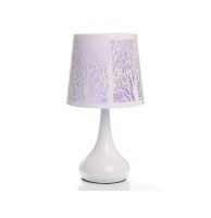 Lampe tactile arbres - violet - système d'allumage au toucher