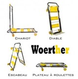 Chariot de manutention Woerther multifonctions