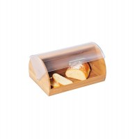 Corbeille à pain en bambou avec couvercle en acrylique