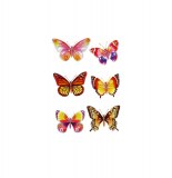 Stickers papillons effet 3d - décoration murale autocollante - tons o