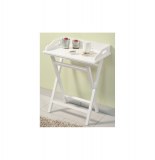 Plateau sur pieds pliable - blanc