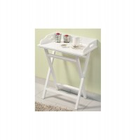 Plateau sur pieds pliable - blanc
