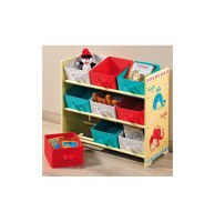 Meuble étagère pour chambre d'enfant - 9 paniers