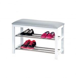 Banc à chaussures avec coussin avec pour l'entrée - meuble de rangem