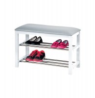 Banc à chaussures avec coussin avec pour l'entrée - meuble de rangem