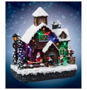 Village de no Ğl â décoration lumineuse led â intérieur