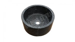 Marbre Noir Vasque Modèle Petit Cylindre