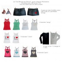 Lot créateur « les Marcels de Félicia femme »