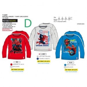 GROSSISTE TS ML SPIDERMAN 3/8 ANS