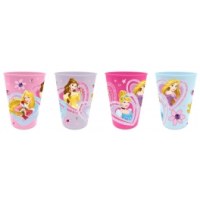 Lot de 4 verres princesses - disney
