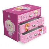 Boîte à bijoux 3 tiroirs la reine des neiges