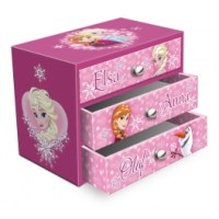 Boîte à bijoux 3 tiroirs la reine des neiges