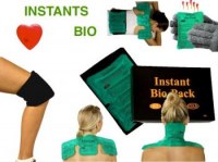 Bouillottes auto-chauffantes à pastille Instants Bio