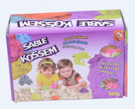 BOITE DE 500 G DE SABLE MAGIQUE KOSSEM AVEC 8 MOULES