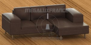 Pieds de lit Métal Chromé hauteur 15 cm Ø51mm - Vis M8