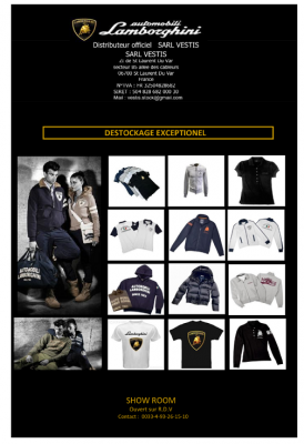 Distribution Lamborghini automobili textile