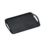 Plateau de service antidérapant - noir