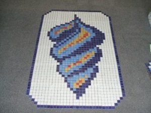 MOSAIQUE PISCINE MOTIF COQUILLAGE