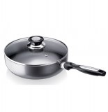 Sauteuse revêtue avec couvercle - pro induc - 24 cm - cuisson