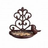 Mangeoire mural en fonte - décoration de jardin