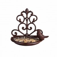 Mangeoire mural en fonte - décoration de jardin