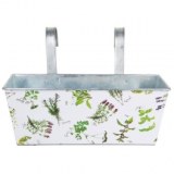 Jardinière en zinc - accessoire de jardin
