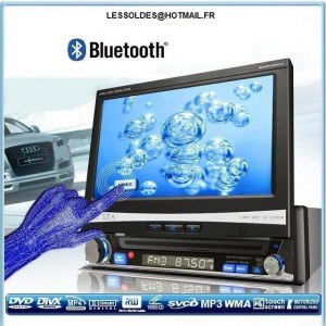 Autoradio 7“ Bluetooth DVD/DIVX/TV/SD