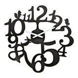 Horloge murale pi:p - noir - koziol