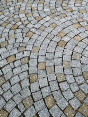 Pavés granit 10x10cm pose