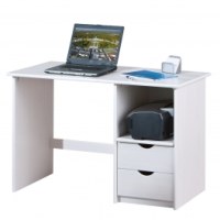 Bureau en bois - sinus - blanc