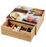 Boîte à tiroir en bambou