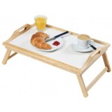 Plateau pour petit dejeuner au lit ou plateau télé - en bois - sur p