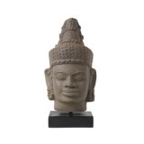 Tete de Bouddha imitation pierre 40cm
