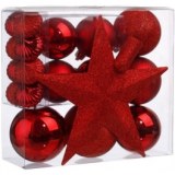 Kit boules de no Ğl - jja - rouge