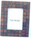 Cadre photo travail bande de noix de coco