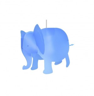 Lampe de suspension éléphant - bleu - luminaire